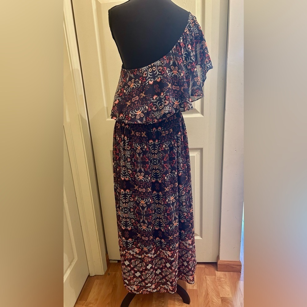 Vince Camuto One Shoulder Floral Dress , size 14 - Picture 5 of 6